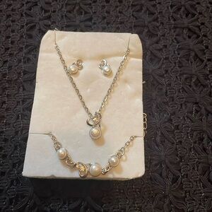 Necklace, earrings, and bracelet set